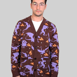 Unisex Night Scorcher Dragon Cardigan 100% Cotton