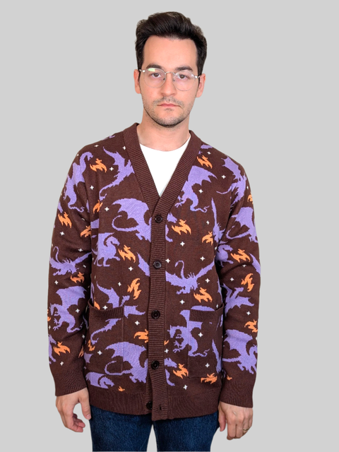 Night Scorcher Dragon Cardigan 100% Cotton
