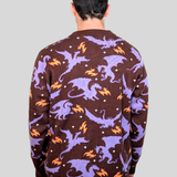 Unisex Night Scorcher Dragon Cardigan 100% Cotton