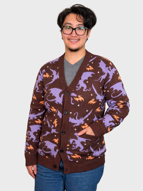 Night Scorcher Dragon Cardigan 100% Cotton
