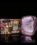 Pink metallic makeup case