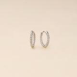 Rope Rounded Huggie Hoop Earrings
