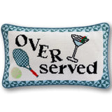 Needlepoint Pillow - Overserved