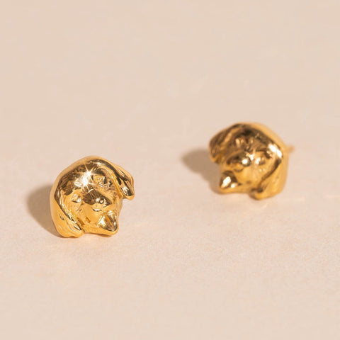 Golden Retriever Stud Earrings