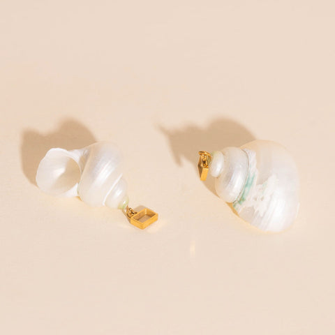 Jumbo Shell Super Chunky Huggie Hoop Charms