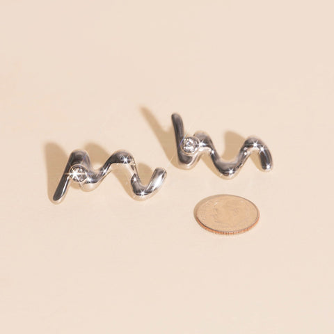 Wave Whisper Stud Earrings