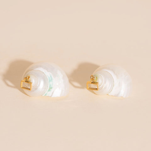 Jumbo Shell Super Chunky Huggie Hoop Charms