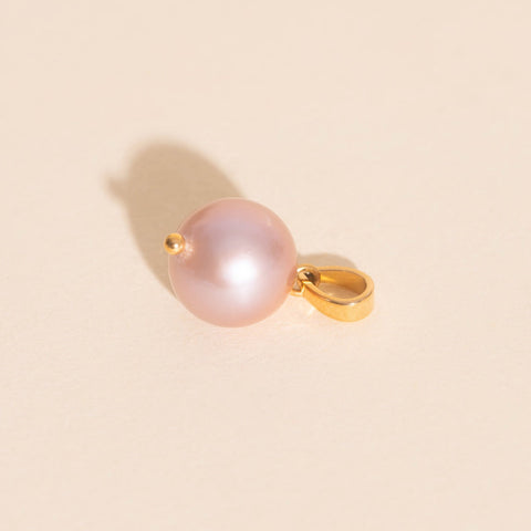 Pink Pearl Necklace Charm