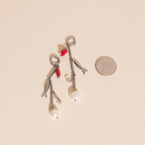 Ocean Bait Huggie Hoop Charms