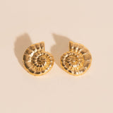 Shell Swirl Stud Earrings