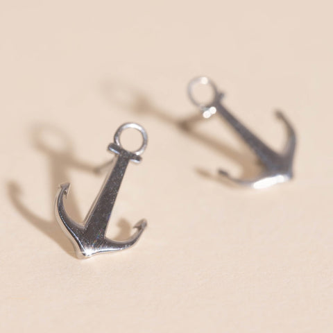 Anchor Stud Earrings