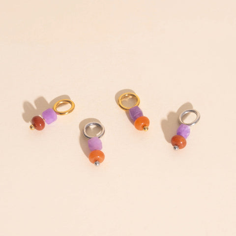 Mulberry Huggie Hoop Charms