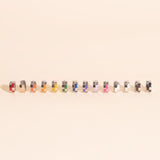 Checkered Rounded Super Chunky Huggie Hoop Earrings