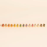 Checkered Rounded Super Chunky Huggie Hoop Earrings