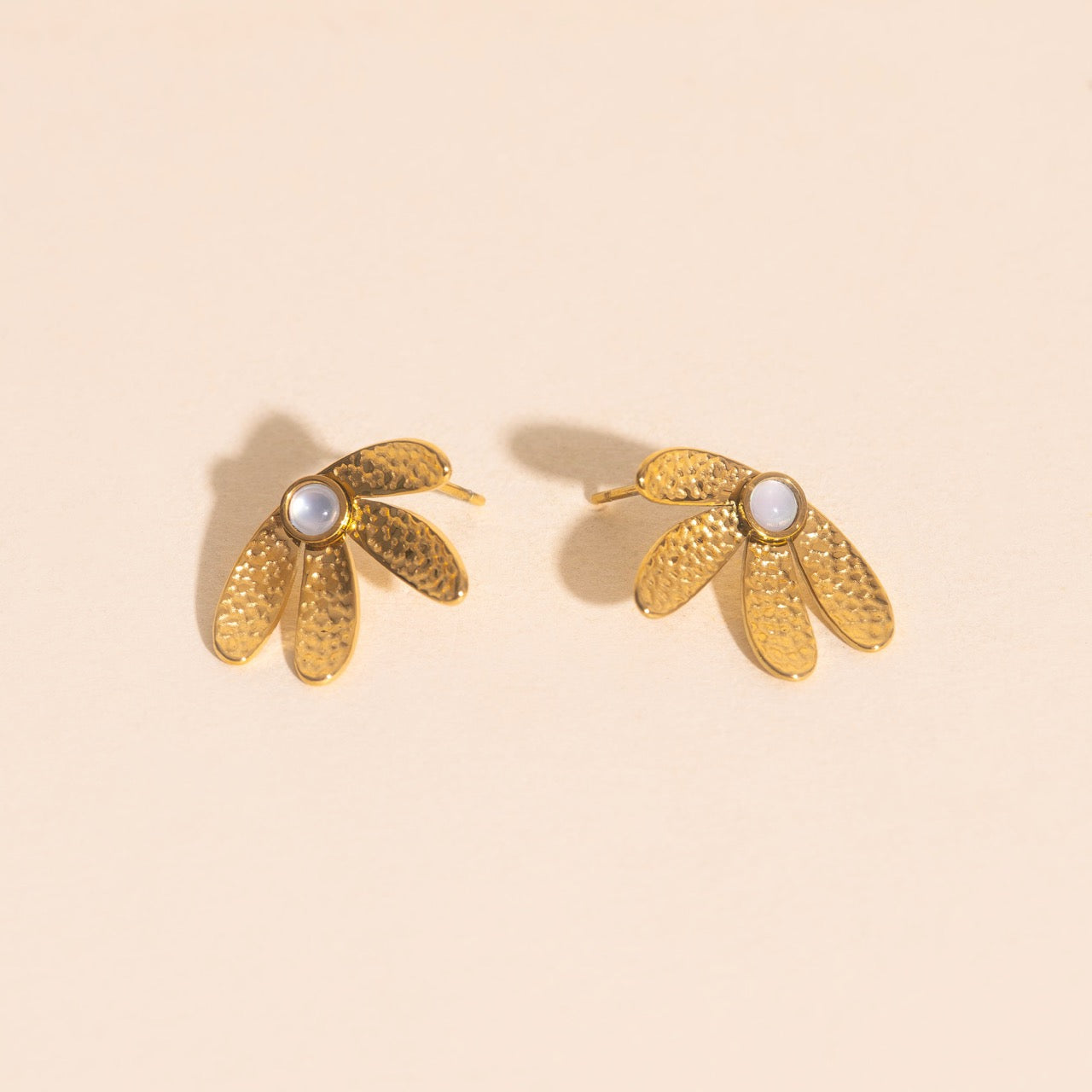 Mini Half Bloomed Stud Earrings
