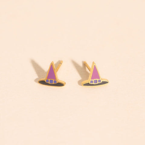 Witch Hat Stud Earrings