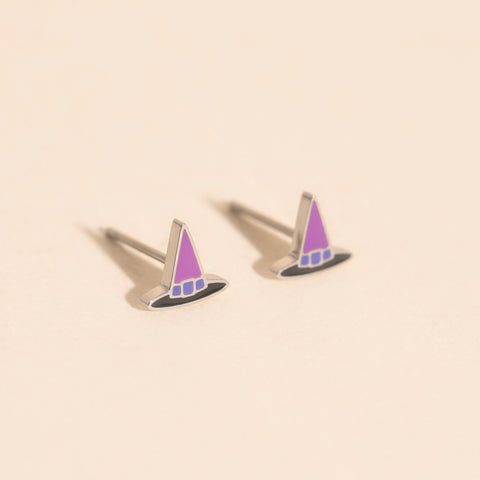 Witch Hat Stud Earrings