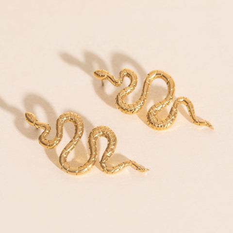 Jumbo Snake Stud Earrings