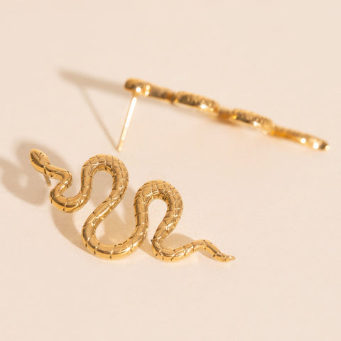 Jumbo Snake Stud Earrings