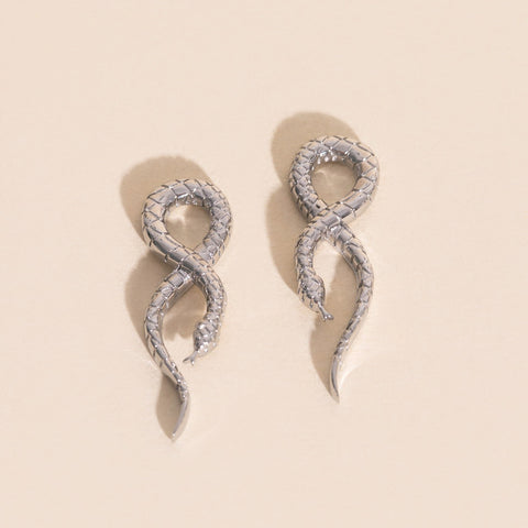 Snake Chunky Huggie Hoop Charms