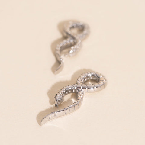 Snake Chunky Huggie Hoop Charms