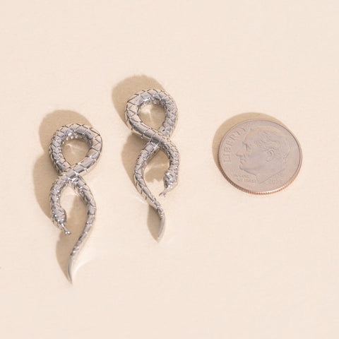 Snake Chunky Huggie Hoop Charms