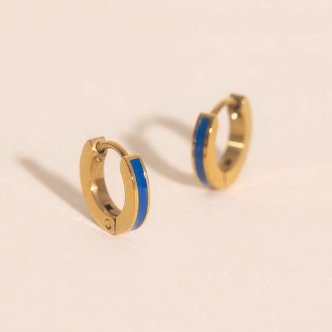 Color Tiny Huggie Hoop Earrings