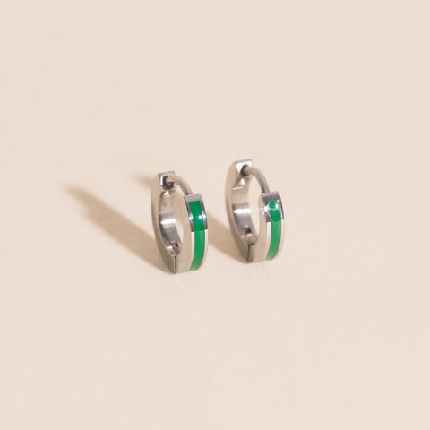 Color Tiny Huggie Hoop Earrings