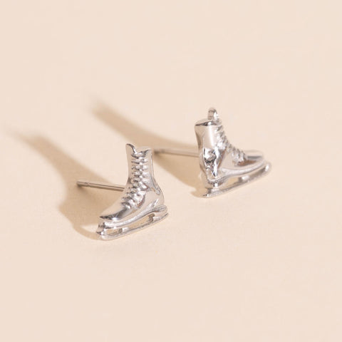 Ice Skate Stud Earrings