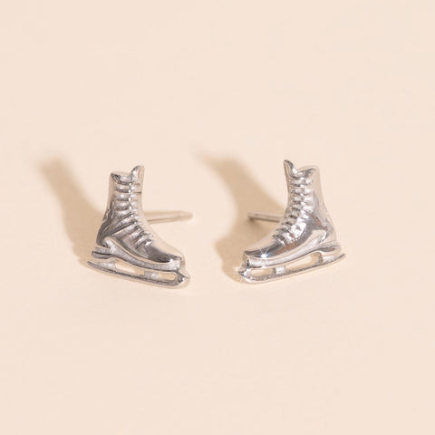 Ice Skate Stud Earrings