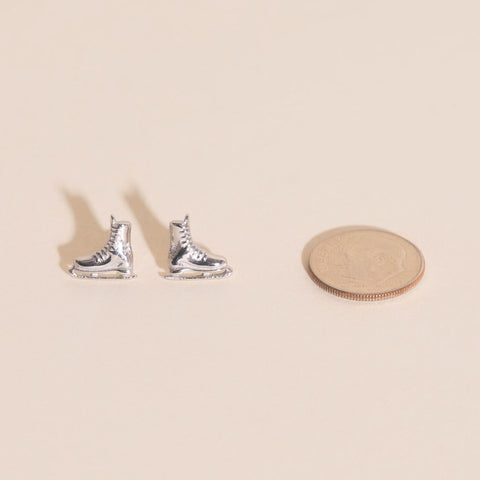 Ice Skate Stud Earrings