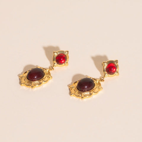 Regal Drop Stud Earrings