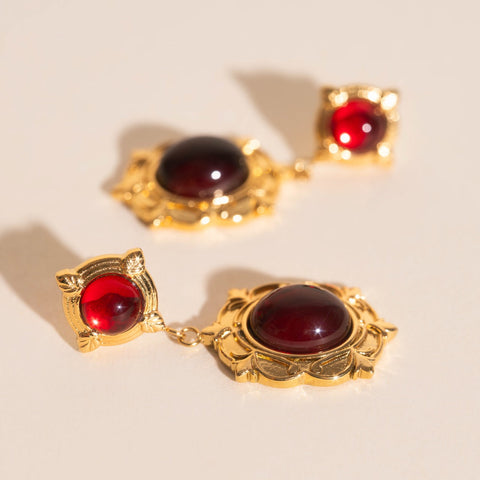 Regal Drop Stud Earrings