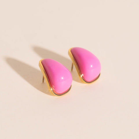 Color Pop Tear Drop Stud Earrings