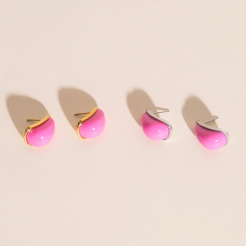 Color Pop Tear Drop Stud Earrings