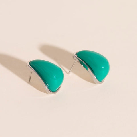 Color Pop Tear Drop Stud Earrings