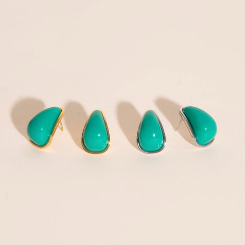Color Pop Tear Drop Stud Earrings