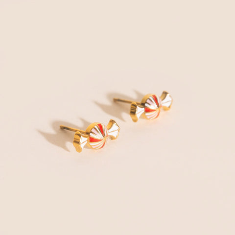 Peppermint Candy Stud Earrings