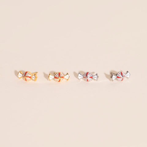 Peppermint Candy Stud Earrings
