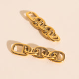 Chain Chunky Huggie Hoop Charms