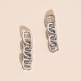 Chain Chunky Huggie Hoop Charms