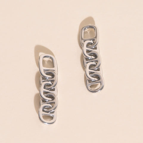 Chain Chunky Huggie Hoop Charms