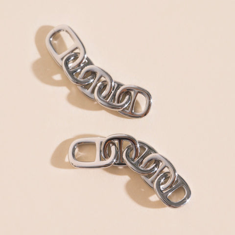 Chain Chunky Huggie Hoop Charms