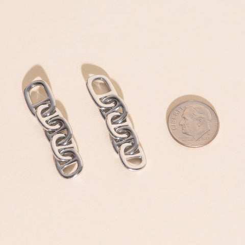 Chain Chunky Huggie Hoop Charms