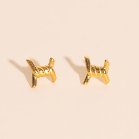 Barbed Wire Stud Earrings