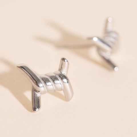 Barbed Wire Stud Earrings