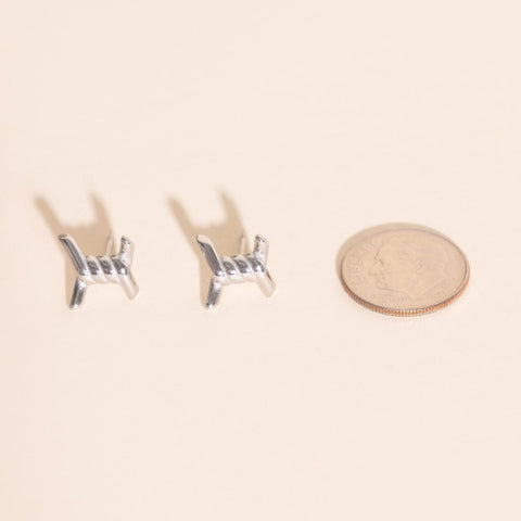 Barbed Wire Stud Earrings