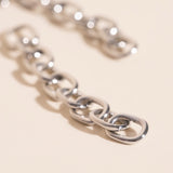 Long Chain Chunky Huggie Hoop Charms