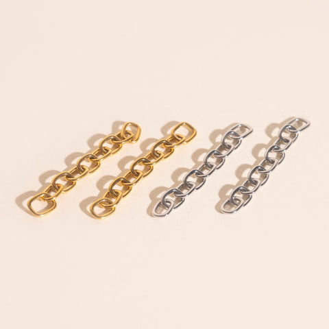 Long Chain Chunky Huggie Hoop Charms