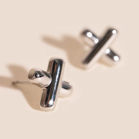 X Stud Earrings